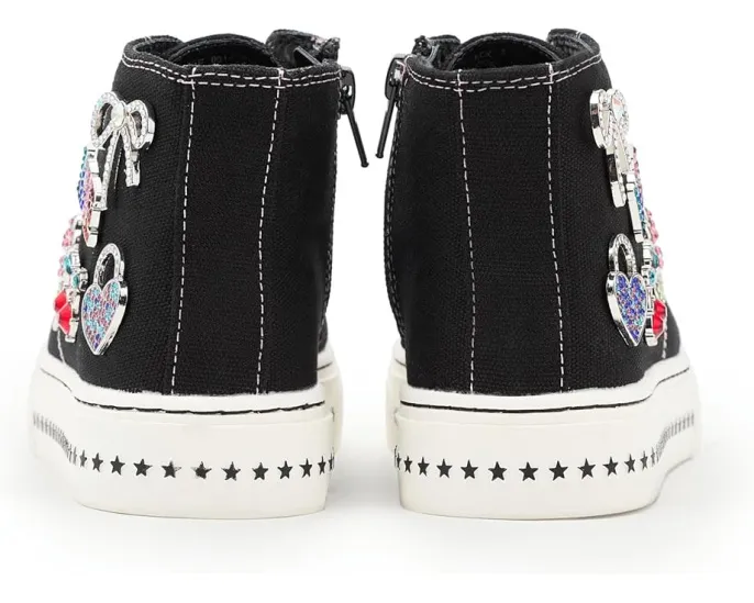 Детские кроссовки Steve Madden Kids Joycee на платформе с нашивками