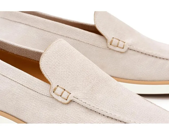 Мокасины Magnanni Lourenco из замши с кожаной стелькой и плоским каблуком