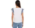 NIC+ZOE хлопковая футболка Petit Knit Trim