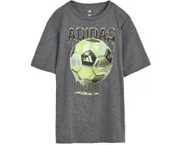 Футболка adidas Kids Soccer Drip Heather из мягкой смесовой ткани