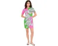 Платье Lilly Pulitzer Siera с круглым вырезом и коротким рукавом на молнии