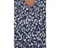 Топ NIC+ZOE Leopard Sketch Smocked Top с принтом леопарда