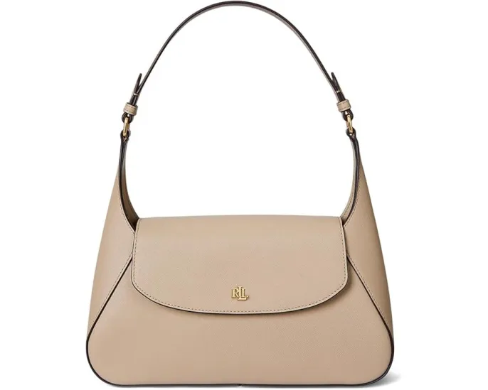 Кросс-боди сумка средняя Schylar из кожи с тиснением Lauren Ralph Lauren