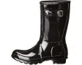 Резиновые сапоги Hunter Original Short Gloss укороченные с декором