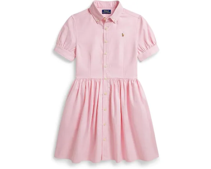 Платье-рубашка из хлопкового оксфорда для детей постарше Polo Ralph Lauren Kids