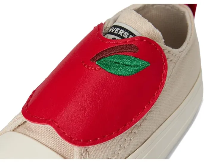 Детские кроссовки Converse Kids Chuck Taylor All Star с яблоками на липучке