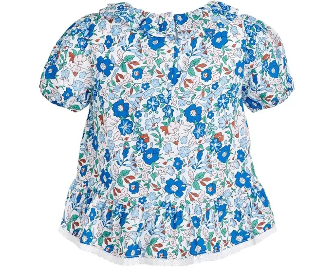 Блузка Janie and Jack с рюшами по подолу и цветочным узором
