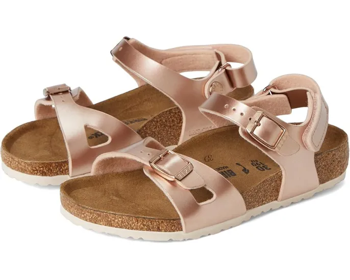 Детские сандалии Birkenstock Rio с липучкой и пробковой стелькой