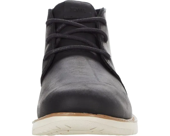 TOMS Navi ботинки из водонепроницаемой черной кожи
