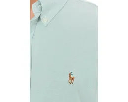 Классическая рубашка оксфорд Polo Ralph Lauren бежевого цвета