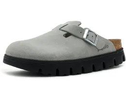 Биркенштоки Boston Chunky Sandal на платформе из замши с массивной подошвой EVA