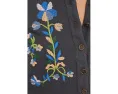 Блуза Fleur Embroidered Cuff Henley от Free People с вышивкой