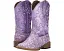Детские сапоги Roper Kids Lavender с квадратным носком и цветочным принтом