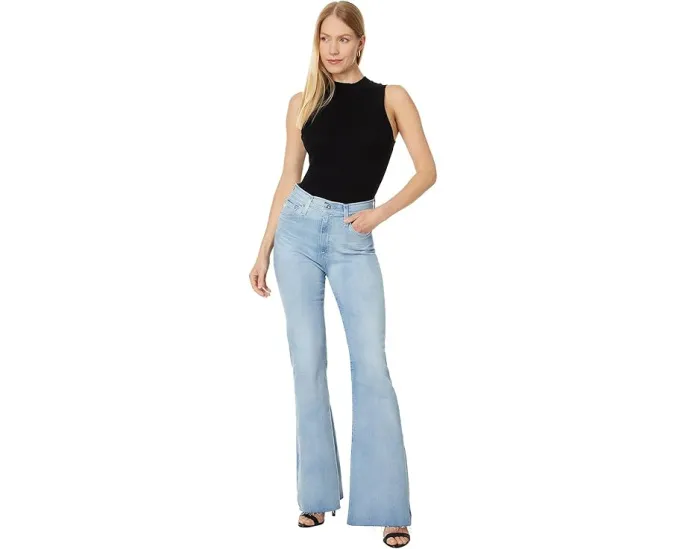 Джинсы AG Jeans Madi Super High Rise Flare с очень высокой посадкой и расклешенным низом