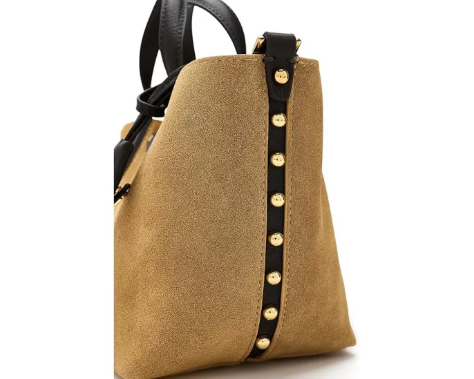 Сумка тоут Rebecca Minkoff Riley SM из соломки на цепочке