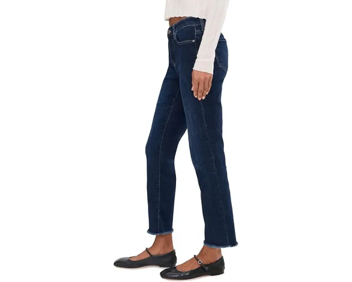 Укороченные джинсы Sheri Fray Hem Ankle от NYDJ с состаренными манжетами