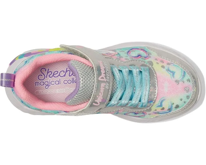 Детские кроссовки SKECHERS KIDS Unicorn Dreams с подсветкой и амортизацией
