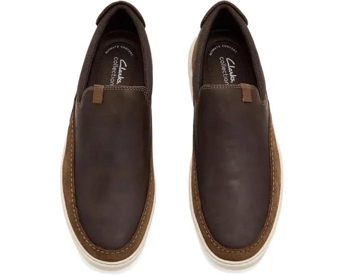 Лоферы Clarks Flexwell Step из комбинации кожи и замши с подошвой из ЭВА