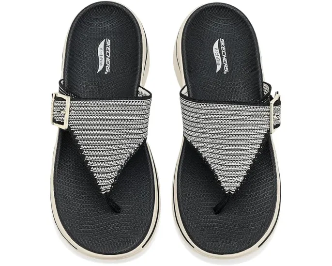 Сандалии SKECHERS GO Walk Arch Fit 2.0 Resort Day с блестками и клиньем