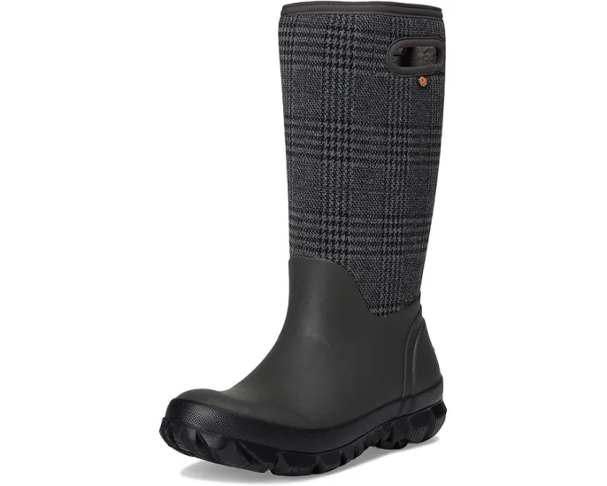 Зимние сапоги Bogs Whiteout Plaid с флисовой подкладкой и подошвой GlacialGrip