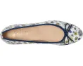 Слипоны French Sole Naomi из кожи с цветочным принтом и легкой стелькой EVA