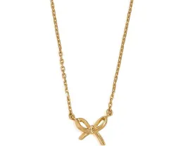 Мини-подвеска Girlie Pearlie Mini Bow Pendant от Kate Spade New York с бантиком