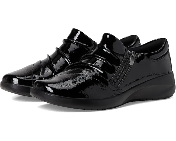 Туфли Clarks Kaetlyn Mila из шоколадной кожи с боковой молнией