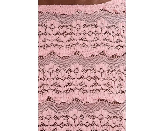 Футболка Free People Angelina Lace с кружевом и сеткой