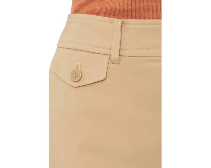 Укороченные брюки из двухслойного стретч-хлопка Lauren Ralph Lauren