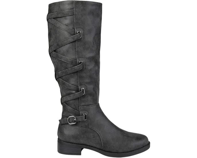 Ботинки Journee Collection Carly с зигзагообразной шнуровкой и низким каблуком