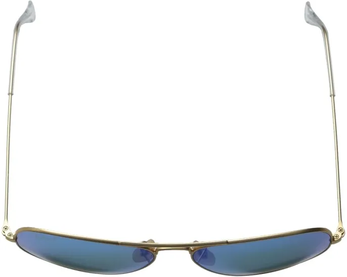 Ray-Ban RB3025 Aviator с зеркальными линзами Gold/Blue