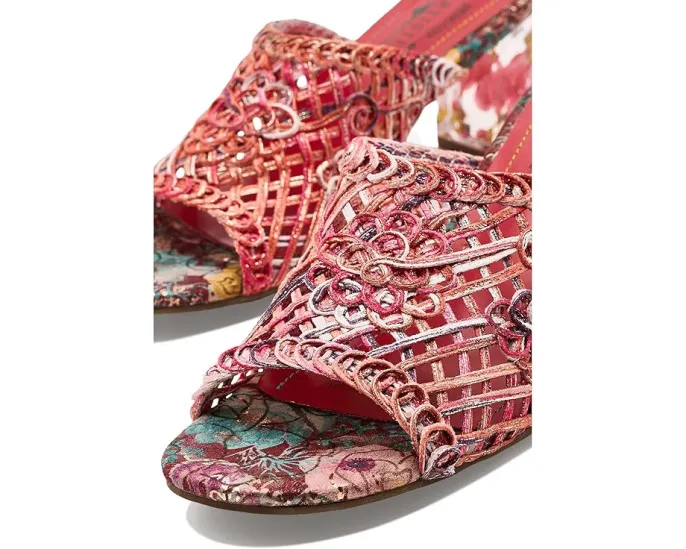 L'Artiste by Spring Step Сандалии Lacyloops с макраме и прозрачным каблуком