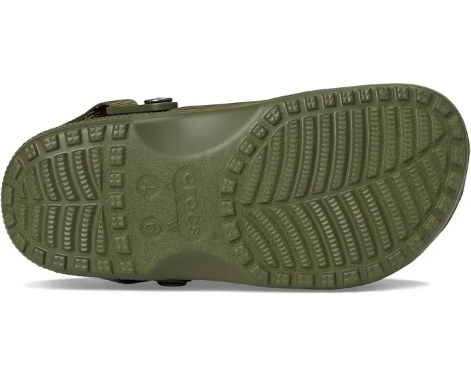 Кроксы Crocs Classic Crafted Vegan Suede Clogs с ремешком и стелькой Croslite
