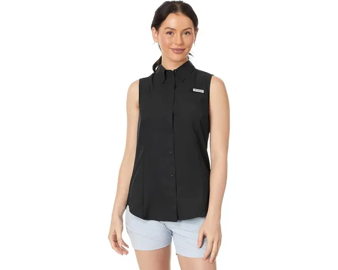 Безрукавка Columbia Tamiami с отложным воротником и защитой от солнца UPF 40