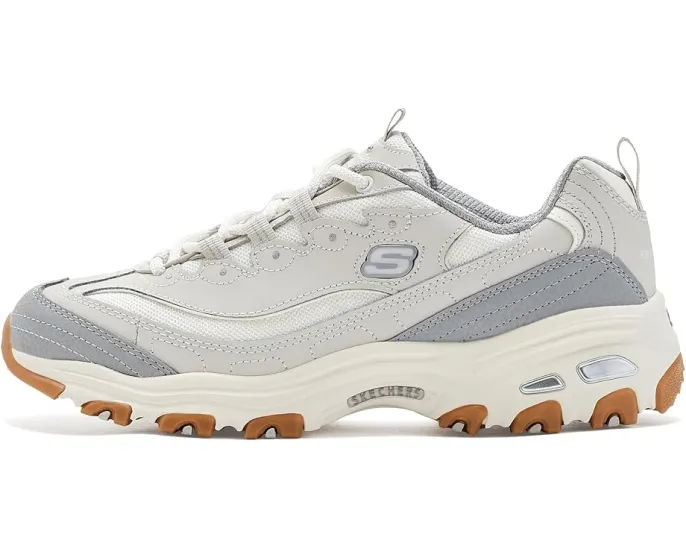 Кроссовки Skechers D'Lites Popular Vote серые на шнуровке
