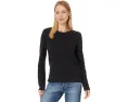 Lilla P Long Sleeve Crewneck из хлопка с прямым подолом