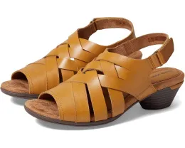 Плетеные сандалии Cobb Hill Laurel с открытым носком и устойчивым каблуком