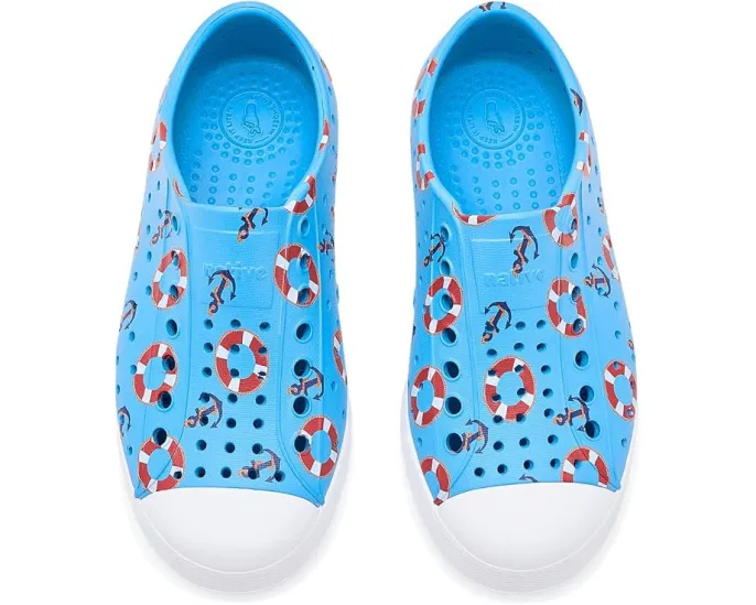 Native Shoes Kids Jefferson Print с перфорацией и легкой подошвой EVA