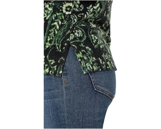 Liverpool Los Angeles свитер реглан с боковыми разрезами и ярким принтом