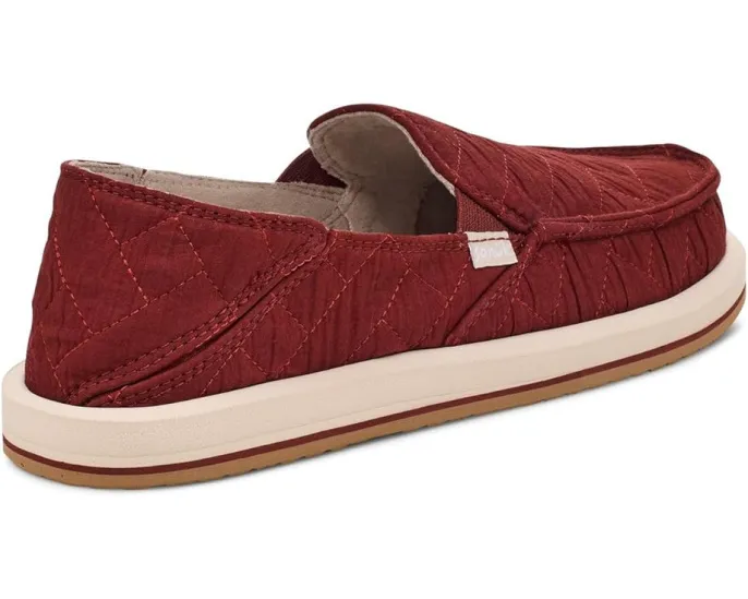 Sanuk Donna Quilted с стеганым верхом и стелькой Soft Top