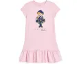 Детское хлопковое джерси платье Polo Bear от Polo Ralph Lauren