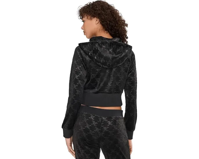 Худи Juicy Couture Corset Zip Front с вышитыми инициалами