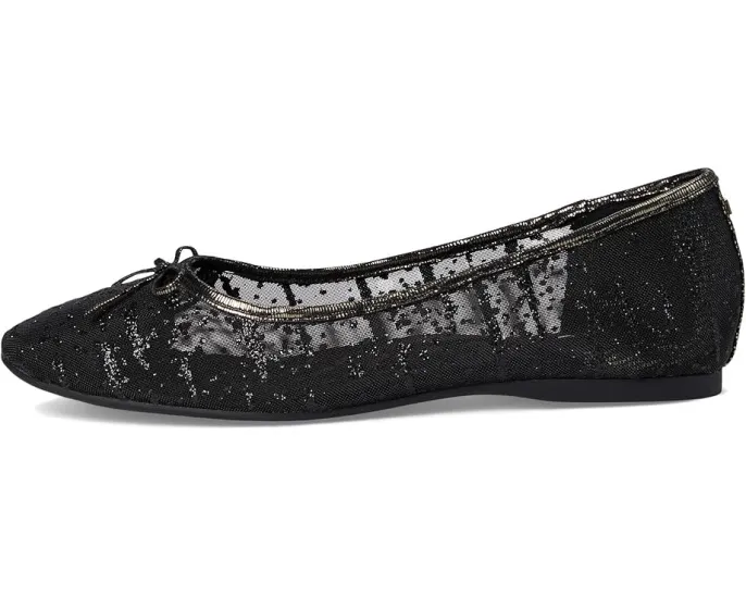 Балетки Birdies The Songbird из сетки с блестками и бантом