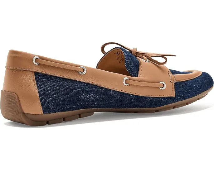 Кроссовки Vaneli Alda из денима и кожи с круглым носком