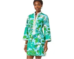 Платье Shealyn 3/4 Sleeve Stretch от Lilly Pulitzer с кружевной отделкой и цветочным принтом