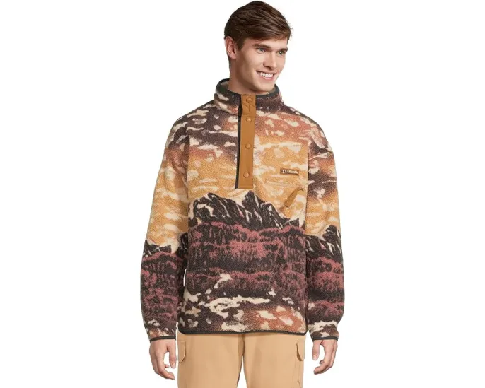 Толстовка Columbia Helvetia II Printed Half Snap Fleece с начесом и принтом