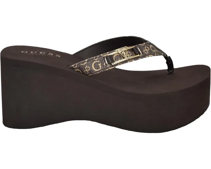 Шлепанцы Ridges на легком клине из ЭВА от GUESS