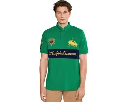 Классическое поло Polo Ralph Lauren с сеткой и вышитым гербом