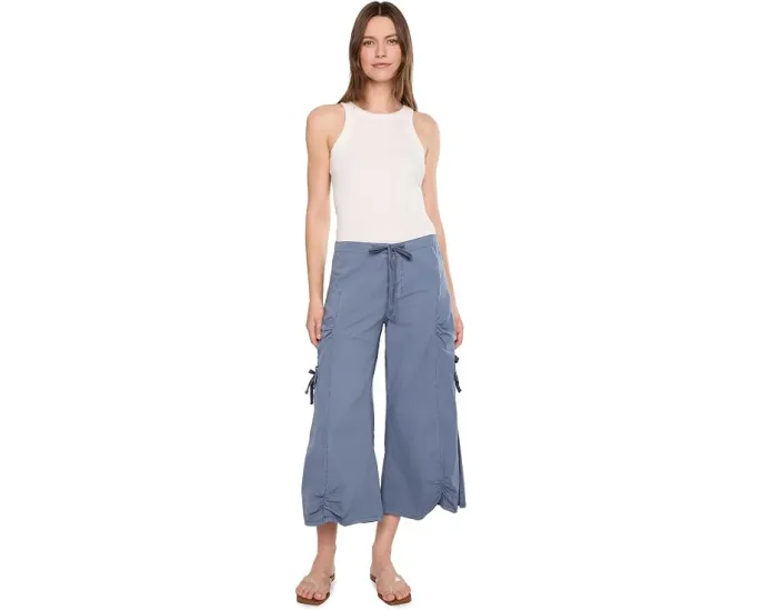 Широкие брюки Cargo Gaucho Crop с завязками и карманами XCVI