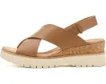 Сандалии Diaz Cross Clarks на среднем клине с мягкой кожей и регулируемым задним ремешком
